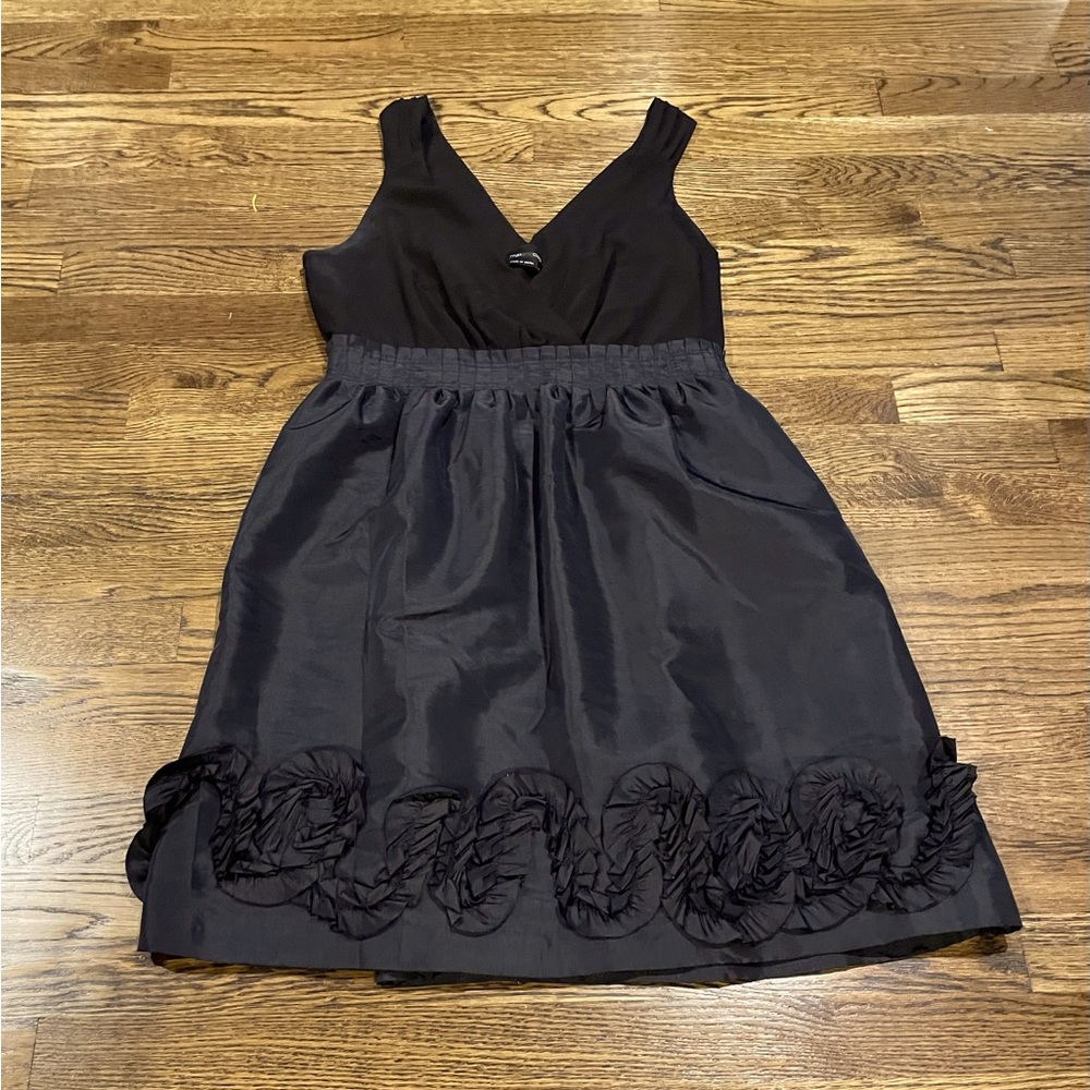 Max & Cleo Two-Toned Black & Grey Fit and Flare Cocktail Dress